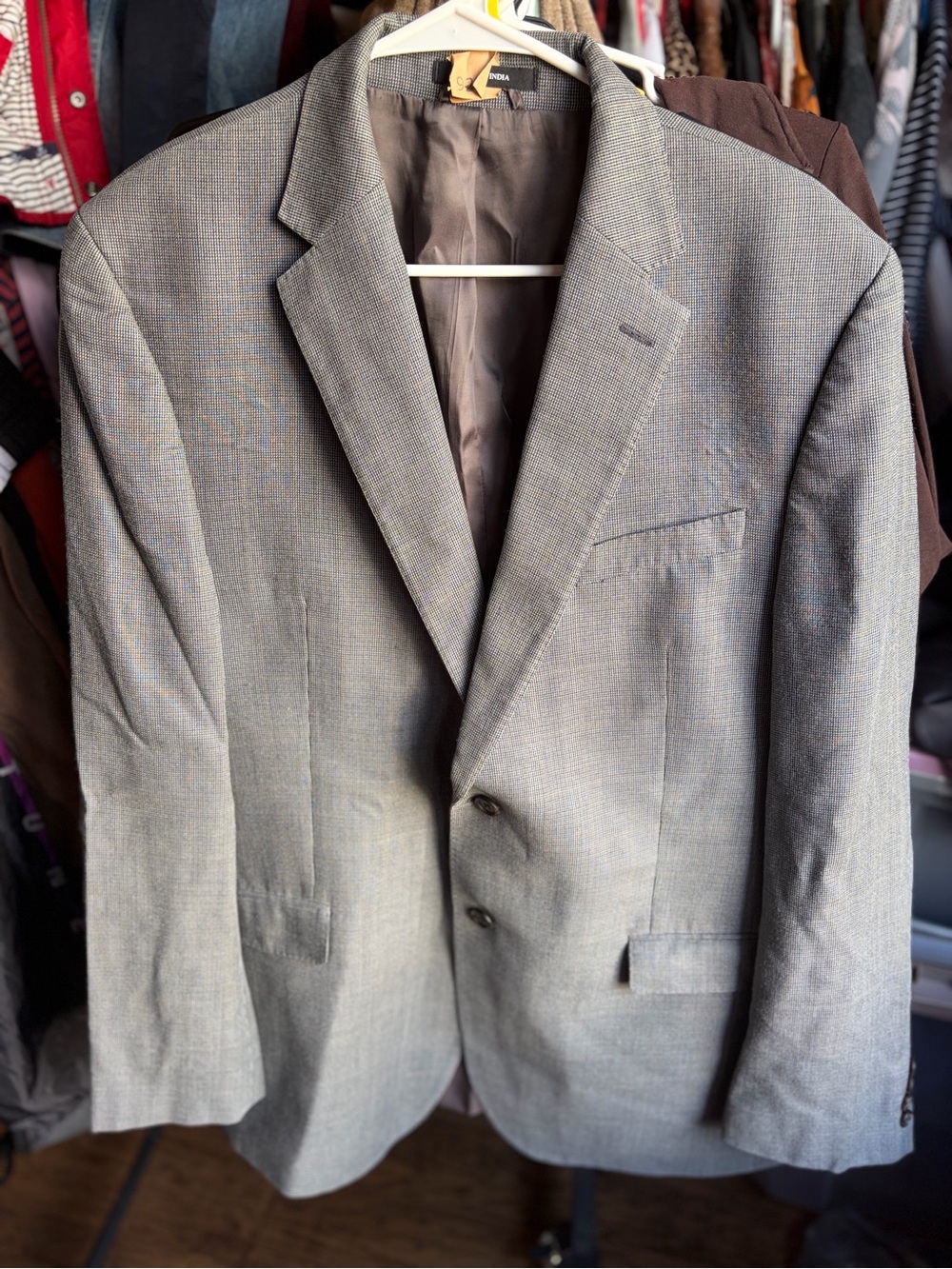 Lauren Ralph Lauren Men's Gray Two-Button Sport Coat 44L Slim